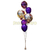 Buquê de Balões Purple Shiny - Decoração com Bubble Personalizado - comprar online