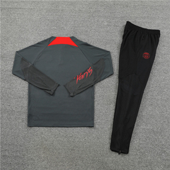 Conjunto TrackSuit De Treino De Futebol Paris Saint-Germain - RedGray