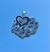 DIJE DE CORAZÓN (LOVE) PIEDRAS NEGRAS