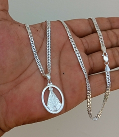 Pingente Nossa Senhora prata 925 4,0cm - comprar online