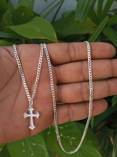 Pingente crucifixo prata 925 3,0cm - comprar online