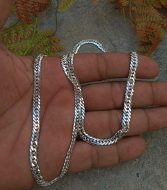 Corrente de prata 925 elo duplo 6mm 70cm na internet