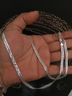 Corrente de prata 925 elo duplo 6mm 70cm - comprar online