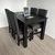 MESA NEGRA 2V + 4 SILLAS