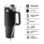 COPO TÉRMICO 1.200 ML MODELO STANLEY COM PAREDE DUPLA + CANUDO