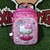 MOCHILA COSTA MÉDIA INFANTIL FEM HELLO KITTY ALTO RELEVO 3D
