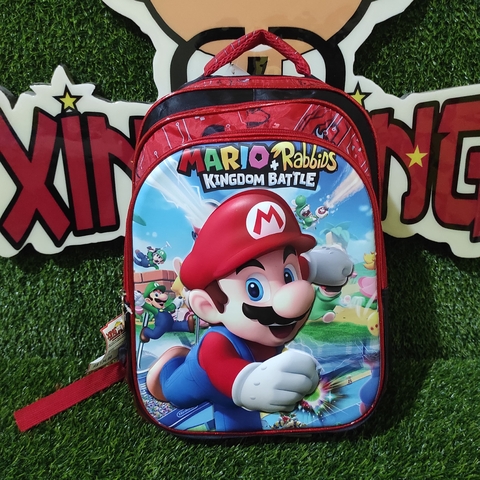 MOCHILA COSTA MÉDIA INFANTIL MAS SUPER MARIO ALTO RELEVO 3D