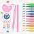 Imagem do CANETA BRUSH VIBES MACARONS KIT 12 CORES - TRIS