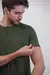 Camiseta algodão egípcio - Verde Musgo - Reali