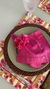 Guardanapo pink ponto ajour - Olivia B. Home