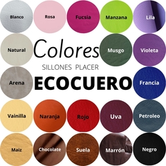 Sillón Elegance 2 cuerpos - Ecocuero - comprar online