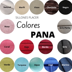 SOFA Placer 2 cuerpos - Pana - comprar online
