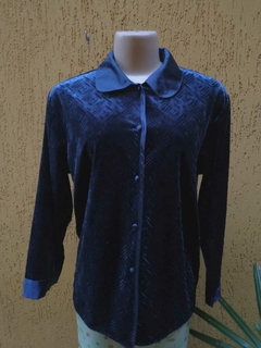 Camisa Vintage (C.G.C) de Veludo - Tamanho: M - Tio Apu Store