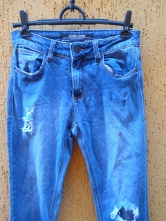 Calça Jeans Skinny Destroyed Feminina - Tamanho 36 na internet