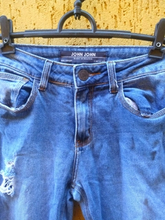 Calça Jeans Skinny Destroyed Feminina - Tamanho 36 - Tio Apu Store
