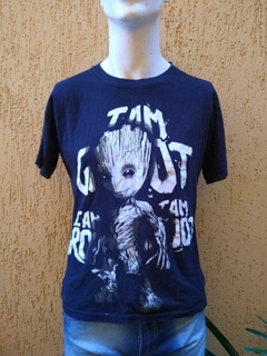 Camiseta Preta Groot 'I Am Groot' - Tamanho M - comprar online