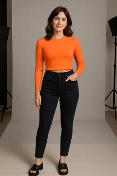 Calça Jeans Skinny Preta -Tamanho 34