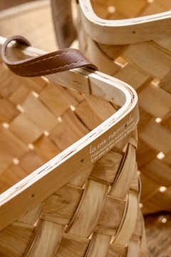 Cesto de madera Ningbo - PuntoP Home y Deco