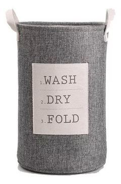Cesto “Wash dry fold grey” - comprar online