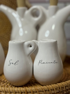 Set Sal/pimienta ovalado - comprar online