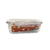 Pote Hermetico Retangular com Divisória - 1040ml