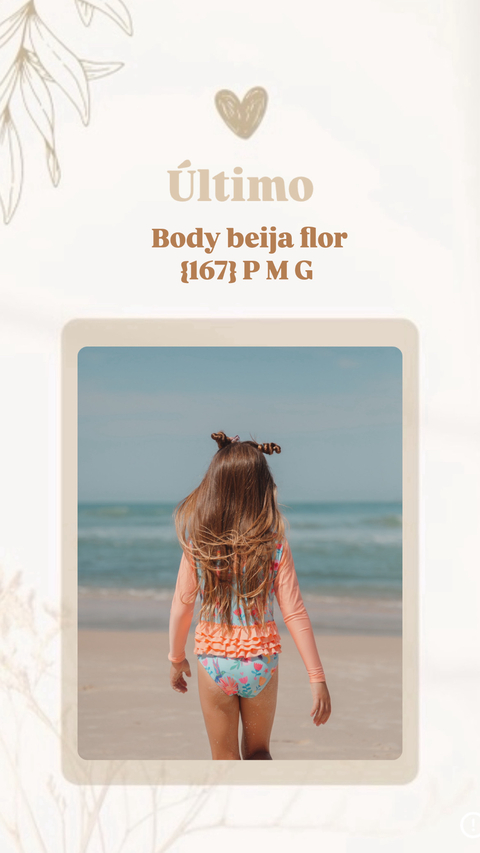 ÚLTIMO! Body beija flor - comprar online