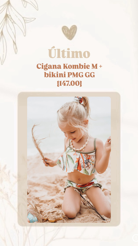 ÚLTIMO! Ciganinha Kombie + bikini
