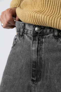 Pantalon Jean Mom Shelby Smoked