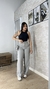 Calça pantalona cinza