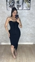 Vestido midi tricô preto