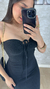 Vestido midi tricô preto na internet