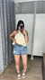 Short Jeans detalhe corrente