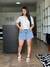 Short Jeans marmorizado