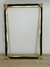 quadro muldura dupla prisma e filete mulher make preto gold - comprar online