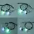 2pcs/set Pulsera ajustable que brilla en la oscuridad, pulsera luminosa de moda para parejas de estudiantes unisex en internet
