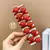10 Piezas De Lindas Ligas Para El Cabello De Fresas Rojas Para Niñas, Accesorios Para El Cabello en internet
