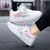 Zapatillas blancas simples, cómodas y casuales para niñas, ligeras, transpirables, de corte bajo con cierre de gancho y bucle, ideales para patinar al - comprar en línea