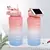 Set De Botellas Familiares Grandes De Agua En Gradiente De 70oz/2L+ 3 En 1 - Set De Tazas Portátiles Navideñas, Escala De Tiempo Para Beber Agua Diari en internet