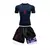 Traje de compresión para hombre, ropa deportiva de secado rápido, ajustada, manga corta, pantalones cortos de doble capa de Anime, Verano en internet