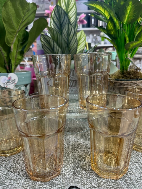Vaso Boston Dore x 6