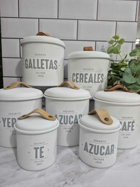 Tarros de Cocina Linea Alumnio