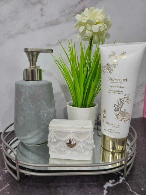 Dispenser Simil Marmol Gris - comprar online