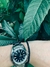 RELOJ ANALOGICO MALLA DE ACERO CON ESFERA BICOLOR, AZUL Y NEGRA - comprar online