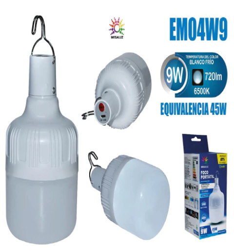 Foco de emergencia MEGALUZ 9W