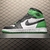 Air Jordan 1 Black and Lucky Green