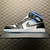 Air Jordan 1 Mid Blue and Black