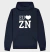 Moletom com Capuz - Eu Amo ZN - ZN no Peito