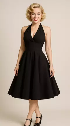 ☆ Vestido do Pecado Preto - Manifesto Pin☆Up