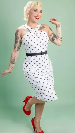 Vestido Marilyn Cruzado na internet