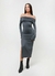 Vestido botte gris premium